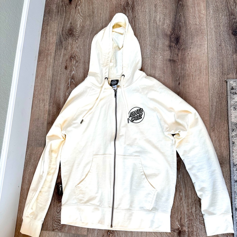 Women’s medium Santa Cruz zip up hoodie